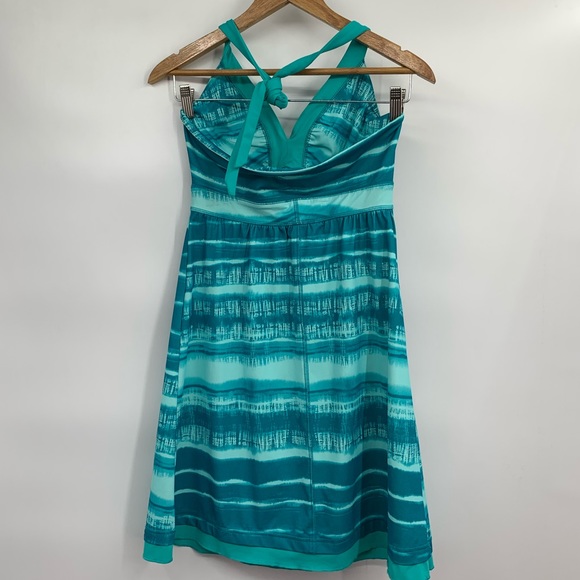 The North Face woman's Echo Lake athletic halter dress turquoise size small - Picture 7 of 7